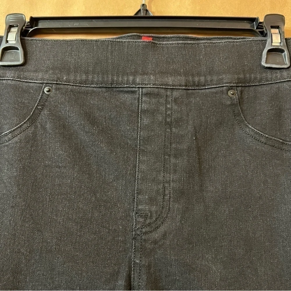 Spanx | Vintage Distressed Ankle Skinny Jeans High Rise Jeggings Black Size M